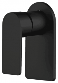 Plush Matte Black Wall Mixer